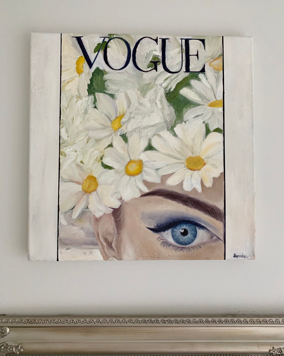 VOGUE cover oil painting Etsy