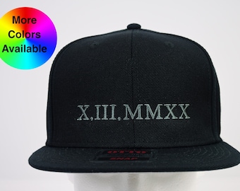 May include: Black baseball cap with a gray embroidered design that reads "X.III.MMXX".