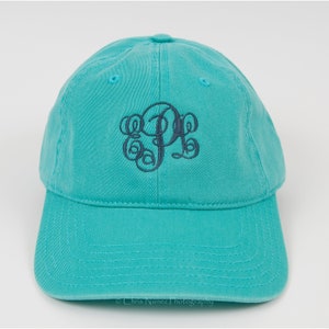 Ladies&#39; Monogram, Embroidered, Personalized,Customized, Gift, Low Profile Dad Hat, Adult size summer travel vacation beach