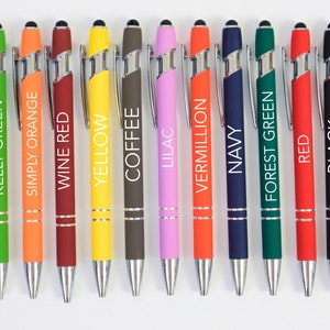 Customized Laser Engraved Stylus Pens, Personalized, Swear Words, Novelty, Office gift, adult humor, funny, offensive,sarcasm,coworker gift