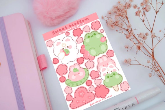 Beary Cottagecore Stickers Fall Stickers, Planner Stickers
