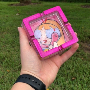 Blossom Powerpuff Girls Resin Ashtray