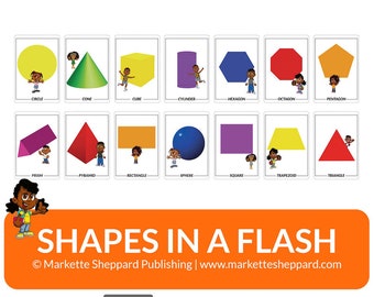 Shapes In A Flash! Printable African-American Flash Cards