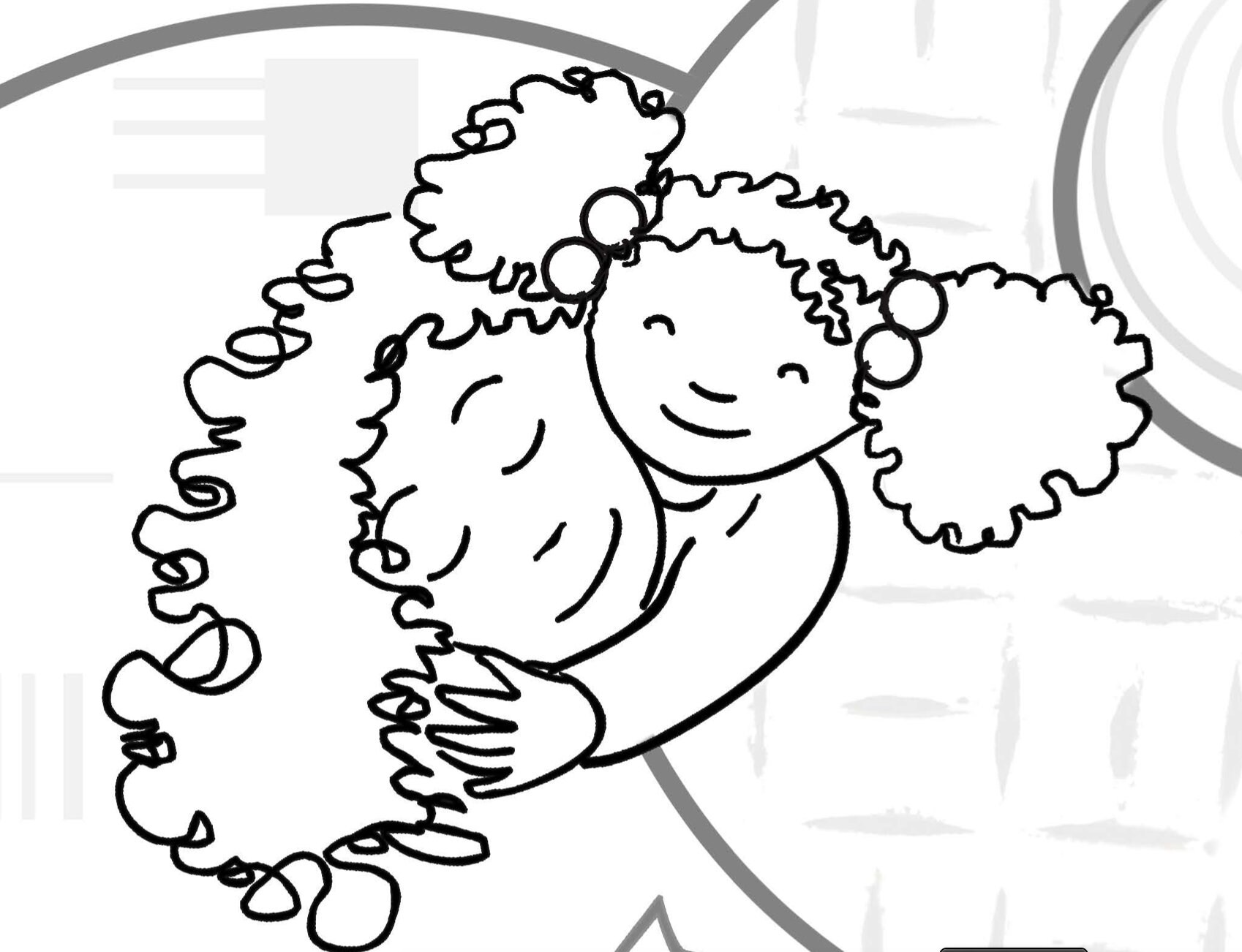 Coloring Page featuring multicultural children printable | Etsy