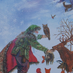 Postkarte Jahreszeitenkarte Der Winter
