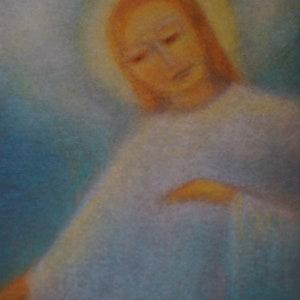 Postkarte Jahreszeitenkarte Kunstkarte Kinderkarte Schutzengel