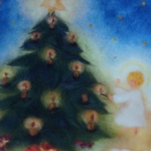 Postkarte Jahreszeitenkarte Kunstkarte Weihnachtskarte Christkind
