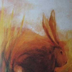 Postkarte Jahreszeitenkarte Kunstkarte Ostern Meister Langohr