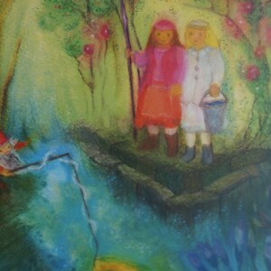 Postkarte Jahreszeitenkarte Kunstkarte Am Wasser