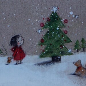 Postkarten Jahreszeitenkarte Oh Tannenbaum Stephanie Messing