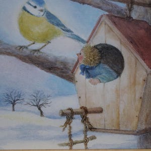 Postkarte Jahreszeitenkarte Schon besetzt