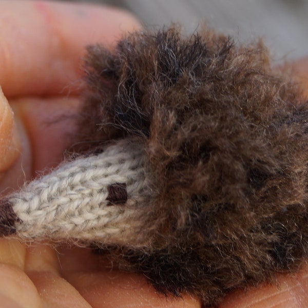 Igel Mini-Igel Strickigel Waldorftiere Bauernhoftiere Puppenspiel Wolle reine Schafschurwolle