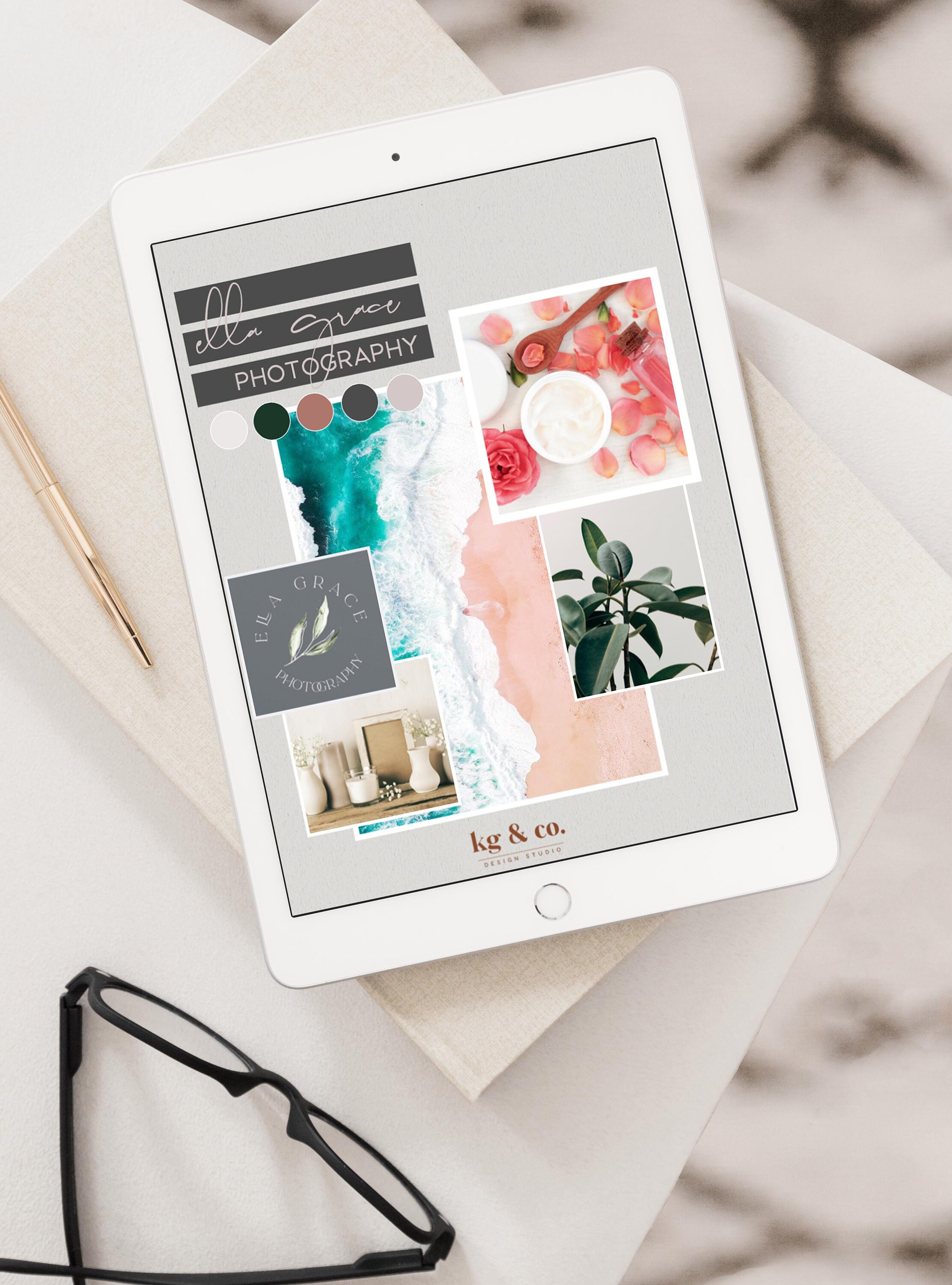 Mood Board Vision Board Goal Template Easily edited in Etsy