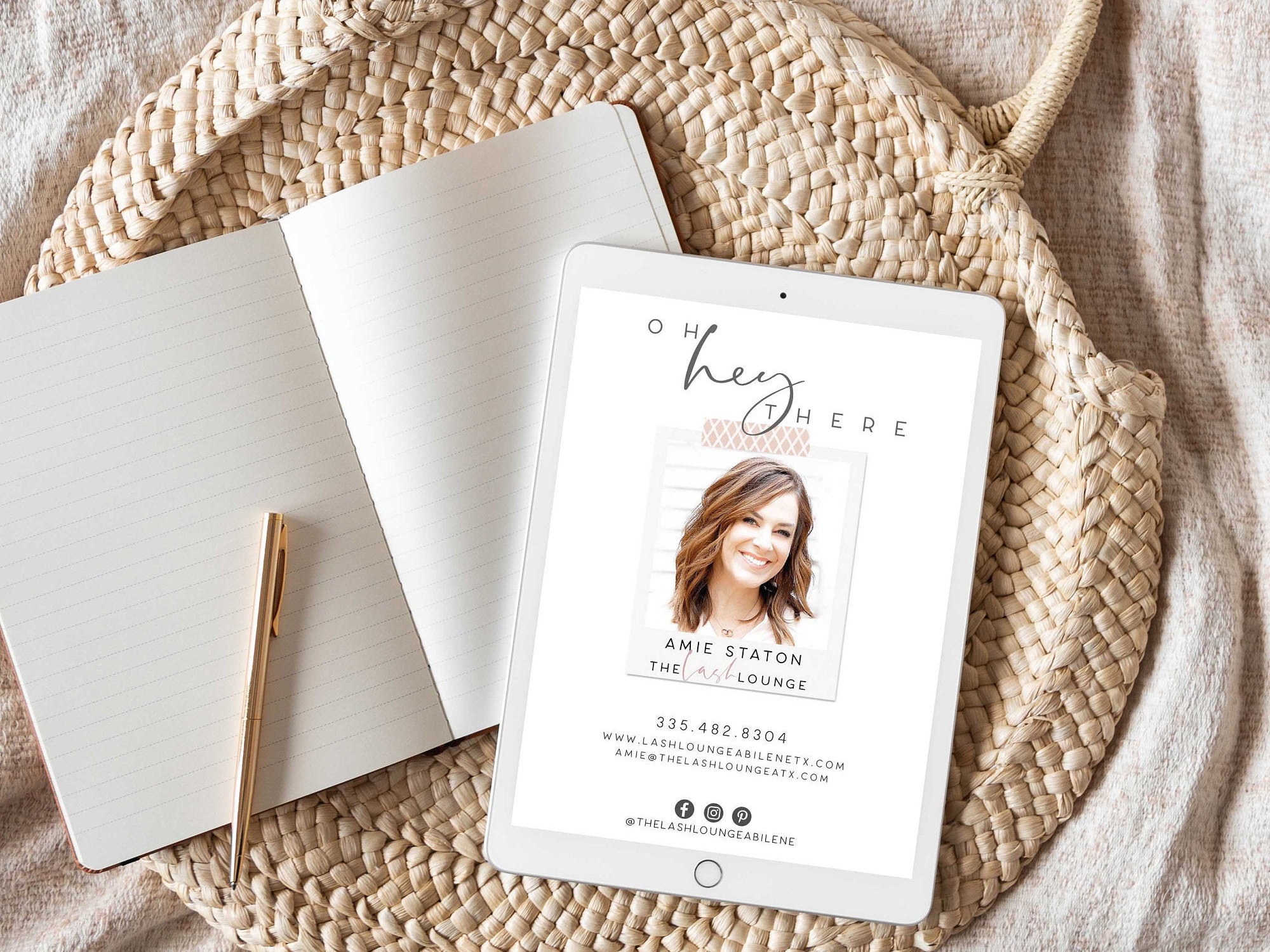 Digital Business Contact Card With Photo Etsy