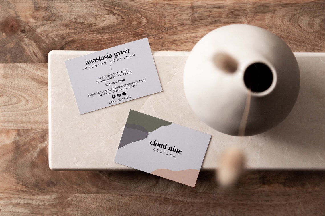 Business Card Design with Your Logo Etsy