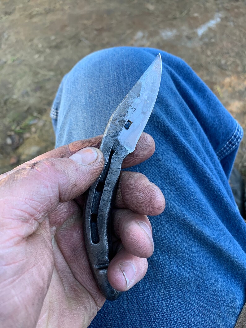 Custom Horseshoe Knives Etsy