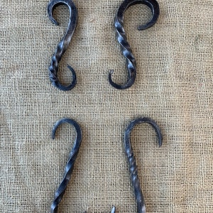 Custom Hand-Forged S Hooks / Multiple Sizes