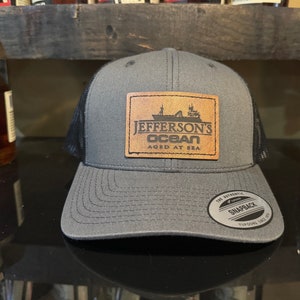 Bourbon Whiskey Snapback Hat Bourbon Inspired Apparel Grey Bourbon Baseball Hat Jeffersons Ocean Bourbon Decor Trucker Hat Bourbon Gifts