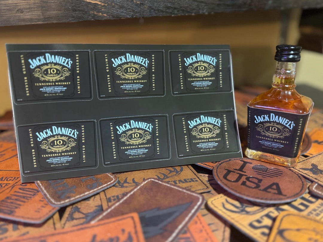 Jack Daniels 10 Year - Mini Bottle Labels for JD Single Barrel Minis ...