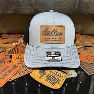 Weller Wheated Bourbon Whiskey SnapBack Hat Bourbon Decor and Gifts. Specialty Bourbon Clothing and Accessories. Bourbon Trucker Hat