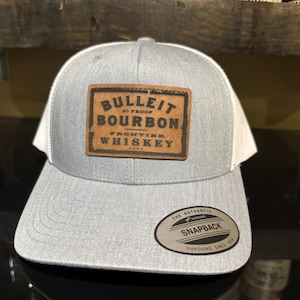 Bourbon Whiskey Snapback Hat Bourbon Inspired Apparel Grey Bourbon Baseball Hat Bulliet Bourbon Decor Snapback Trucker Hat Bourbon Gifts