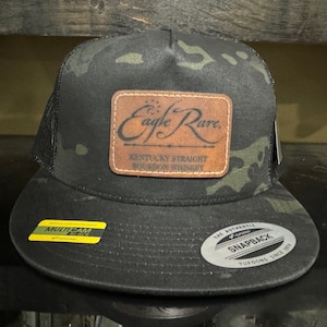 Bourbon Whiskey Snapback Flatbill Hat Bourbon Inspired Apparel Camo Eagle Rare Baseball Hat Bourbon Decor Snapback Trucker Hat Bourbon Gifts