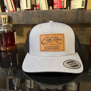 Bourbon Whiskey Snapback Hat Bourbon Inspired Apparel Grey Bourbon Baseball Hat Eagle Rare Bourbon Decor Snapback Trucker Hat Bourbon YP