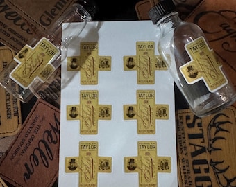 E.H. Taylor Single Barrel Bourbon Stickers: Tasting Kit Labels