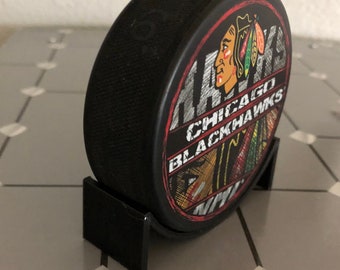 NEW Hockey Puck Display Stand Holder Black Color Lightweight Perfect Display 3D Printed Custom Hockey Fan Pucks Display Stand - SHIPS TODAY