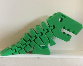 NEW 3D Printed Articulated Flexi Rex Dinosaur Dino Rex Toy Desk Toy Fidget Toy Stress Relief Anxiety Reliever Flexy Party Favor SHIPS TODAY