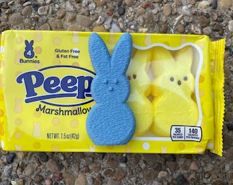 3D Printed Peeps Bunny Peeps Bunnies Peep 3 Sizes To Choose From Textured Yellow Purple Blue Green Decor Toy Easter Spring - NEW