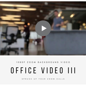 Zoom Office Video Background III – High-Quality Virtual Background for Online Meetings