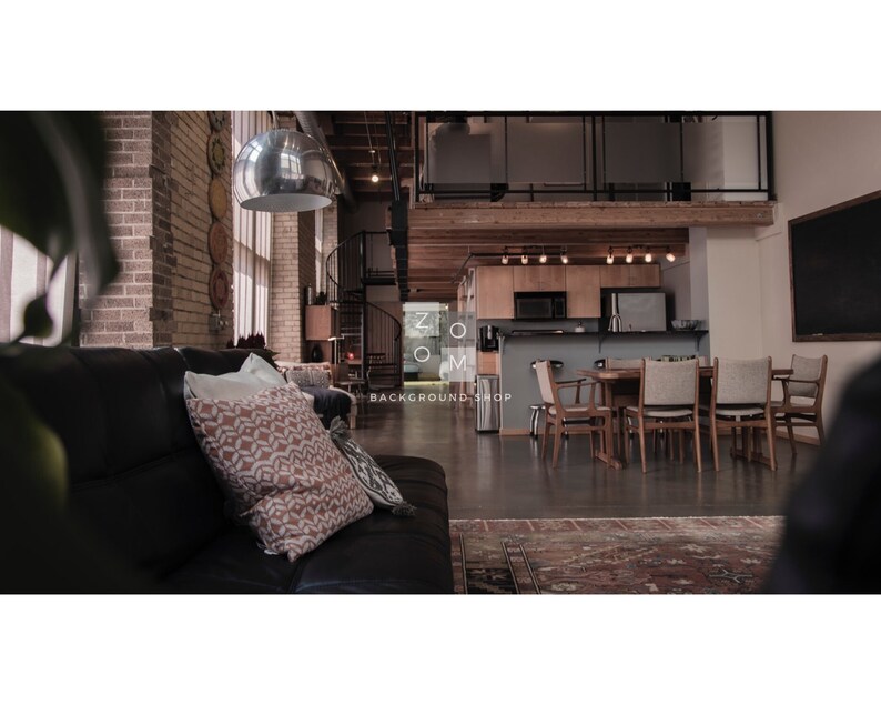 Zoom Backgrounds Rustic Home Pack II 5 Backdrop Images for Online Zoom