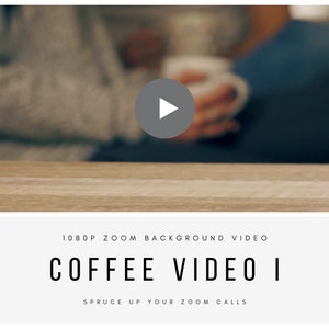 Zoom Coffee Video Background I – High-Quality Virtual Background for Online Zoom Meetings