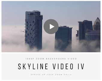 Zoom Skyline Video Background IV – Fondo Virtual de alta calidad para reuniones de zoom en línea