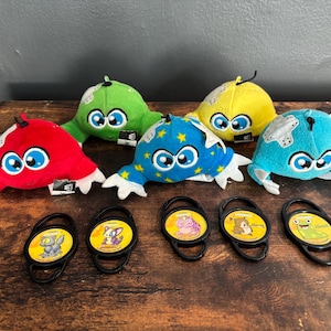 Neopets McDonald’s Plushies Kiko Lot Of 5 With Petpet Clips