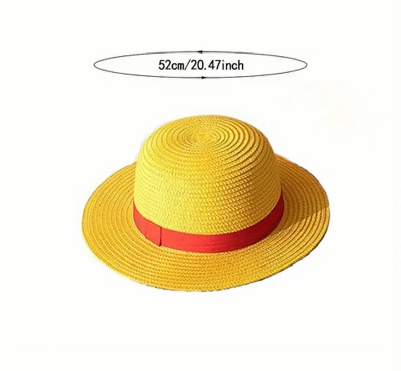 One Piece Monkey D. Luffy Straw Hat Anime Hat Cosplay Accessories Hat ...