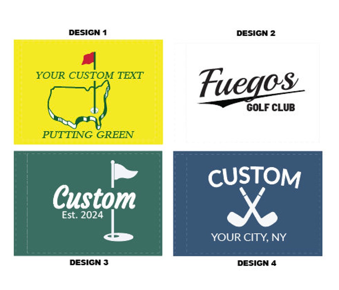 Custom Putting Green Flag 6 X 8 Mini Golf Flags Personalized Masters
