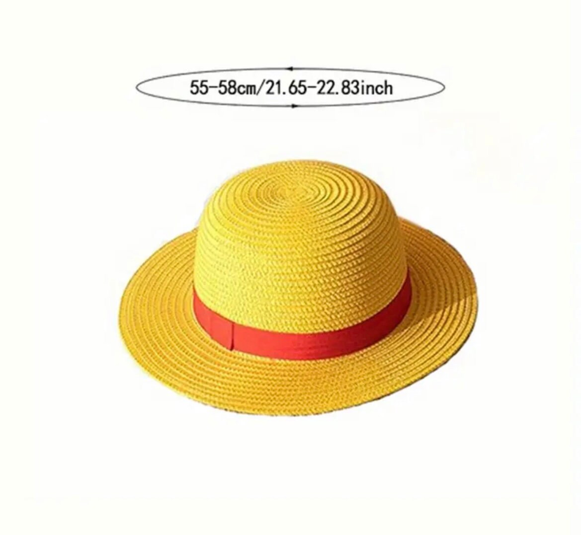 One Piece Monkey D. Luffy Straw Hat Anime Hat Cosplay Accessories Hat ...
