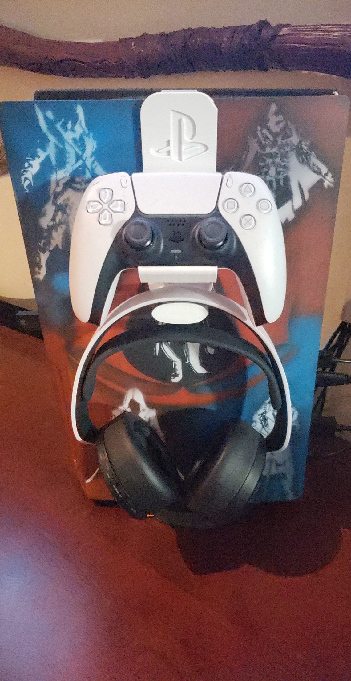 PS5 controller and headphone mount Etsy