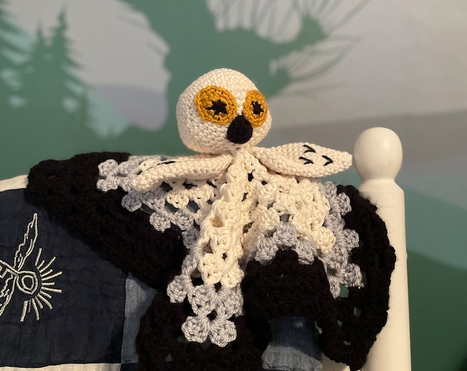 Wizard Inspired Baby Lovie: Handmade Soft Yarn Snuggy