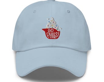 Go Phils Ice Cream-helm geborduurde baseballpet
