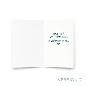 Philadelphia Football Greeting Card | Wedding, Anniversary, Valentine's Day Version 2 (YOU TWO)