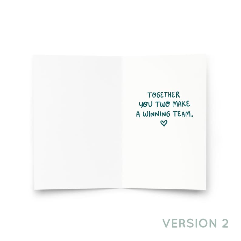 Philadelphia Football Greeting Card | Wedding, Anniversary, Valentine's Day Version 2 (YOU TWO)