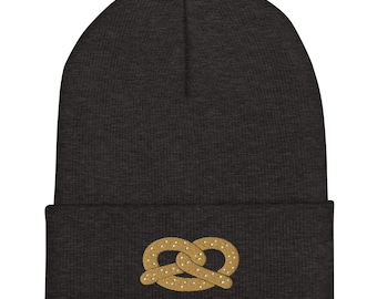 Zachte krakeling geborduurde beanie
