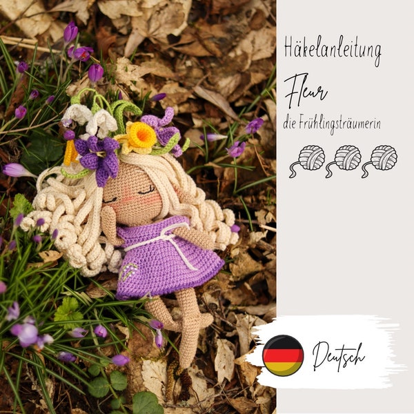 Fleur the spring dreamer - crochet pattern German PDF