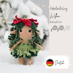 Willow Poinsettia - Crochet Pattern German PDF