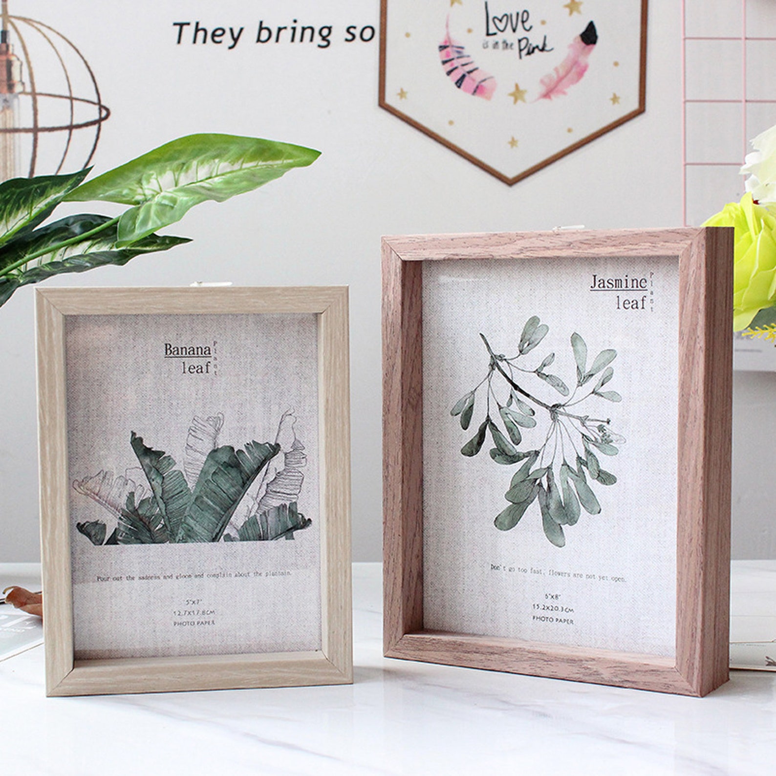 Double Glass Photo Frame Picture Frameslicense Plate Etsy