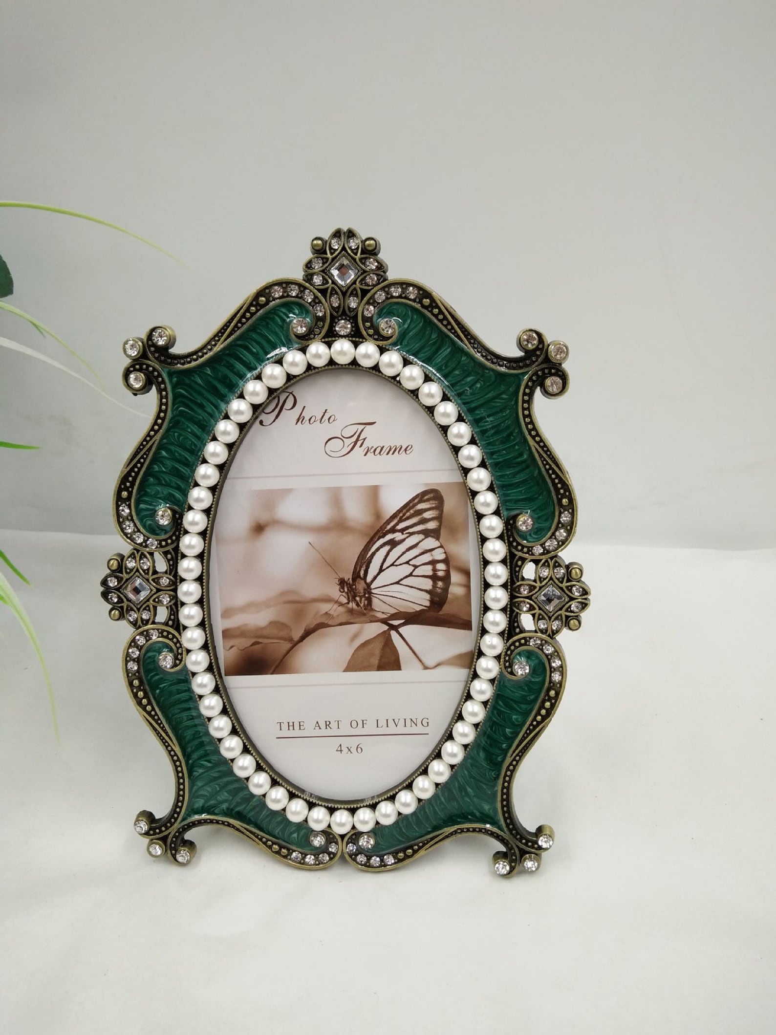 Retro Pearl Framesframe Gift Metal Photo Frames Picture Etsy