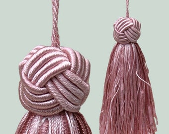 Turks Head Knot Tassel NAVY BLUE 10.5cm